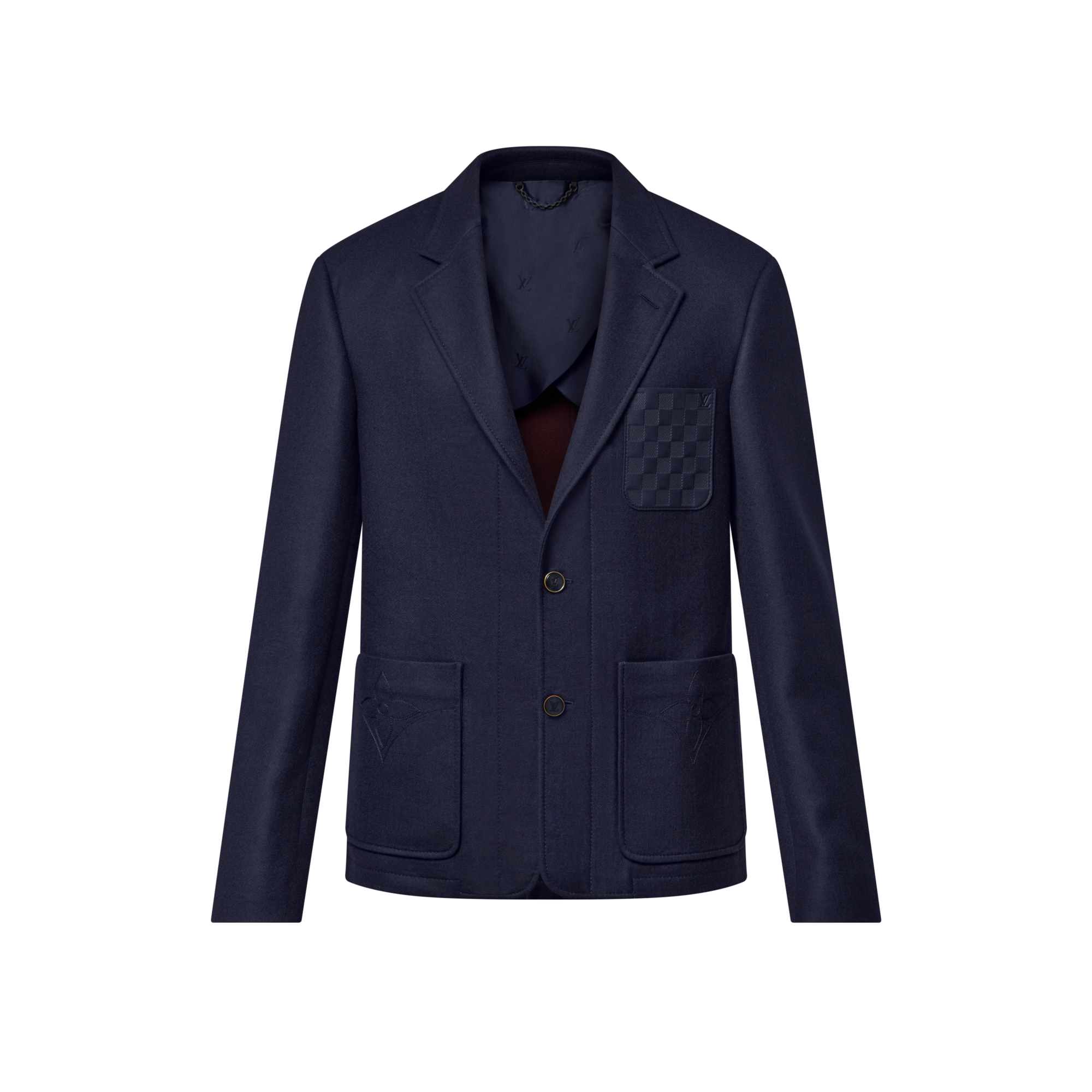 ジャケット   Melange Flannel Blazer Boxy Jacket – La Garçonne